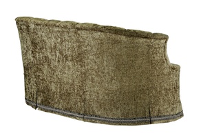 Ariel Sofa shown with:Boxed bench seatDeep skirt with built-in sides and backDecorative tape band along bottom of skirt
