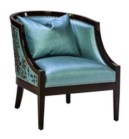 Cameron&nbsp;Chair shown with:Tight seat and backBombay&nbsp;finishSilver&nbsp;nailhead frame trim spaced over self fabric tape