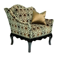 Courtney Chair shown with:Tight seatOld World Vintage Noir finish&nbsp;on exposed wood legsAntique Brass nailhead&nbsp;frame trim