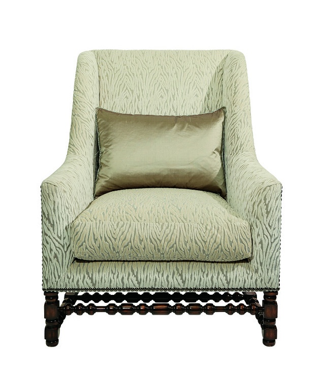 Gibson&nbsp;Chair shown with:Boxed seat cushionTight backNailhead frame trimExposed frame available in selection of finishes