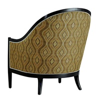 Largo Chair&nbsp;shown with:Boxed seat cushionSumatra&nbsp;finishSilver nailhead frame trim
