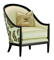 Largo Chair&nbsp;shown with:Boxed seat cushionBombay finishSilver nailhead frame trim
