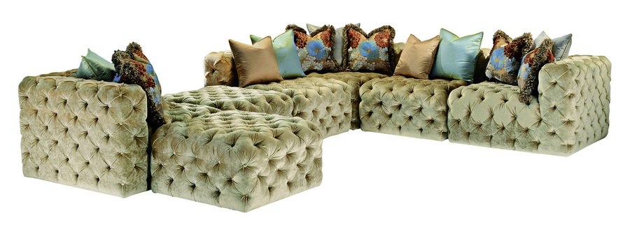 Manhattan&nbsp;Sectional shown with:Button tufted seat