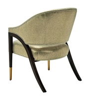 Max Chair shown with:Tight seat and backContemporary Havana&nbsp;finishSatin Brass&nbsp;ferrulesSilver&nbsp;nailhead frame trim