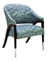 Max Chair shown with:Tight seat and backBombay finishPolished Nickel ferrulesSilver&nbsp;nailhead frame trim