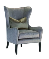 Nelson&nbsp;Chair&nbsp;shown with:Boxed seat cushionSumatra&nbsp;finishSilver nailhead frame trim