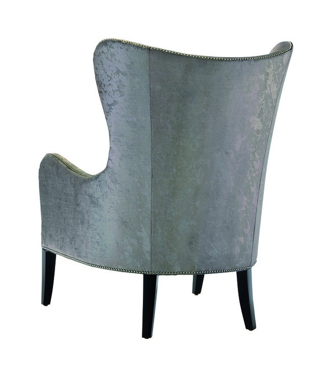 Nelson&nbsp;Chair&nbsp;shown with:Boxed seat cushionSumatra&nbsp;finishSilver nailhead frame trim