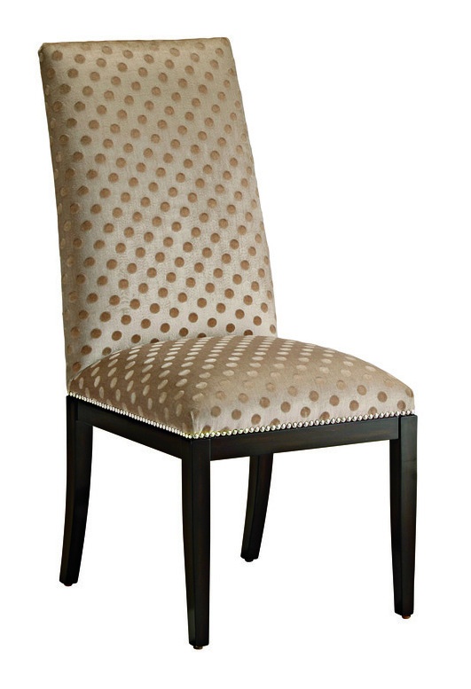Silverlake&nbsp;Side Chair&nbsp;shown with:Tight seat and backBombay&nbsp;finishMerengue&nbsp;nailhead frame trim