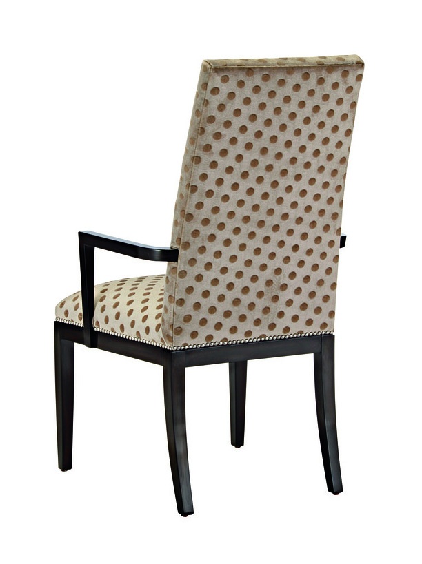 Silverlake Arm&nbsp;Chair&nbsp;shown with:Box quilted seat and backContemporary Havana&nbsp;finishSilver&nbsp;nailhead frame trim