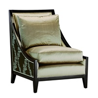 Torino&nbsp;Chair&nbsp;shown with: Boxed seat cushion Bombay finish Silver nailhead frame trim