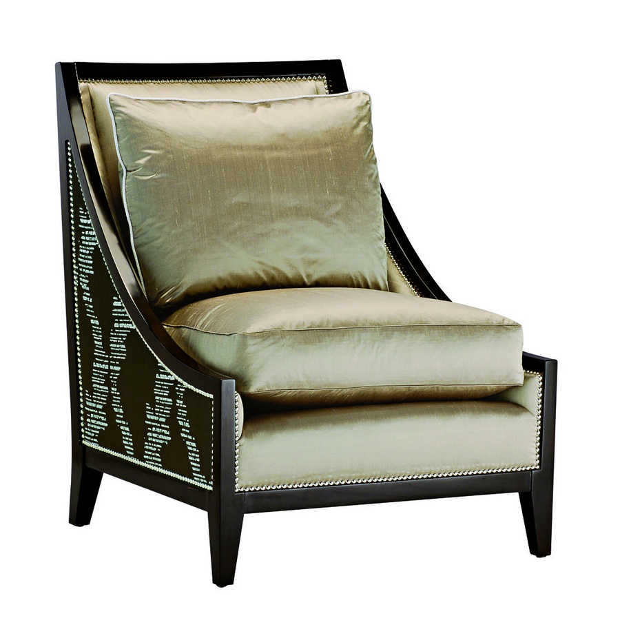 Torino&nbsp;Chair&nbsp;shown with: Boxed seat cushion Bombay finish Silver nailhead frame trim