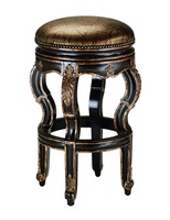 Vouvray Barstool&nbsp;shown with:Old World Sumatra&nbsp;finishAged Gold Leaf finish trimBronze Star&nbsp;nailhead frame trim
Exposed frame available in selection of finishes and optional finish trims