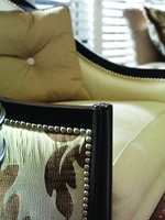 Largo Chair&nbsp;shown with:Boxed seat cushionBombay finishSilver nailhead frame trim