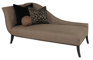 Andrea Chaise shown with:Tight&nbsp;seatEbony&nbsp;finishSelf welt&nbsp;frame trim