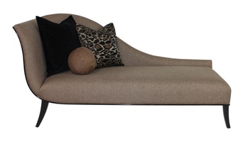 Andrea Chaise shown with:Tight&nbsp;seatEbony&nbsp;finishSelf welt&nbsp;frame trim