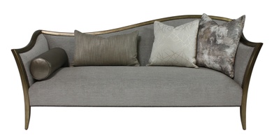 Anastasia Sofa shown with:Tight&nbsp;seatAntique Medici&nbsp;finishGunmetal&nbsp;nailhead frame trim