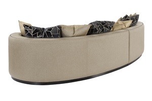 Aurora&nbsp;2-Piece Sofa shown with:Boxed bench seatBuilt-to-the-floor with wood plinth in Bombay finishSmall gunmetal nailhead trim spaced over fabric tape
