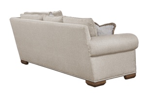 Bentley Sectional shown with:BY44S, BY70S, and BY73SBoxed bench seatBuilt-to-the-floor baseSaddle&nbsp;finish on legsPewter nailhead frame trim