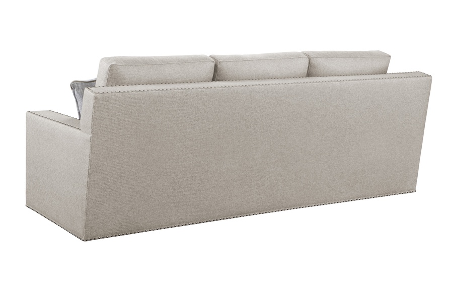 Bryant Sofa shown with:Built-to-the-Floor baseGunmetal nailhead trim spaced over fabric tape