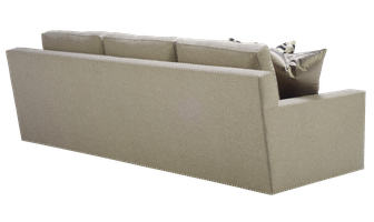 Bryant&nbsp;Sofa shown with:Boxed bench seatBuilt-to-the-floor&nbsp;baseSpaced SIlver&nbsp;nailhead frame trim over tape