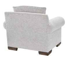 Bentley Chair shown with:Boxed&nbsp;cushionBuilt-to-the-floor with wood legs in&nbsp;Pumice&nbsp;finish