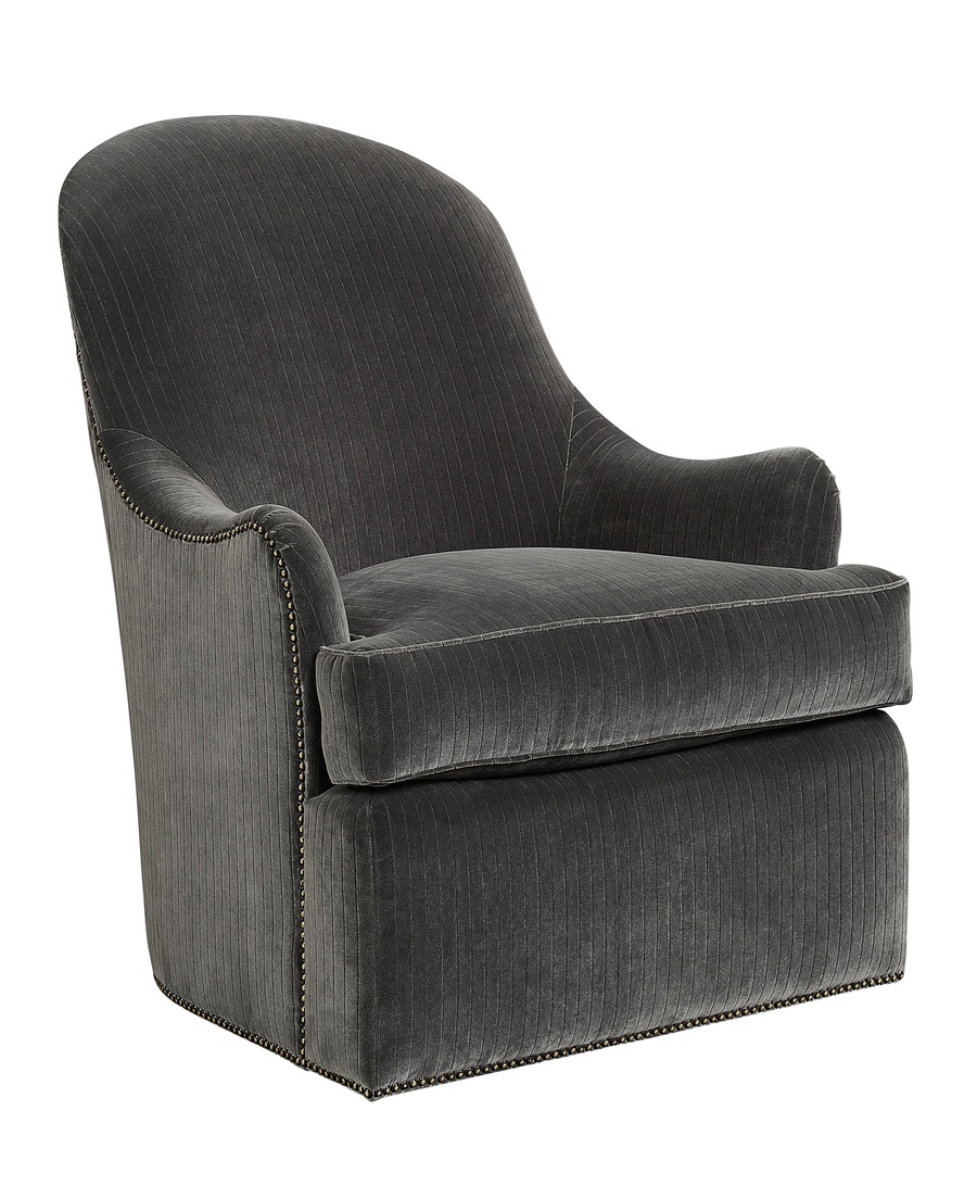 Bohemian Chair shown with:Antique Brass Nailhead