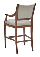 Cadence&nbsp;Barstool shown with:Cadence finishAntique Brass footrestMottled nailhead frame trim
