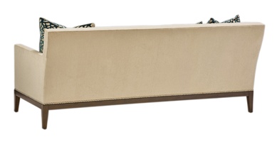 Cosmopolitan Sofa shown with:Melody finishSilver nailhead frame trim