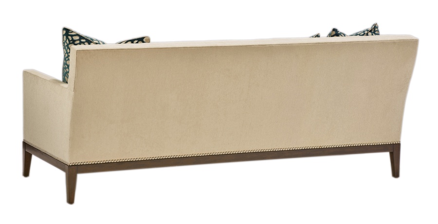 Cosmopolitan Sofa shown with:Melody finishSilver nailhead frame trim