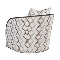 Comet Chair shown with:Melody&nbsp;finishGunmetal&nbsp;Nailhead frame trim