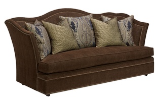 Divine Sofa shown with:Boxed BenchMottled nailhead frame trim