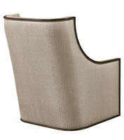Gallery Chair shown with:Lyric finishGunmetal nailhead frame trim