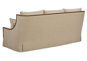 Gallery Sofa shown with:Aria finishBright Brass nailhead frame trim
