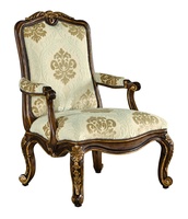 Grand Tour Chair shown with:Aria finish with Aged Gold finish trimAntique Heritage Nailhead frame trim