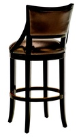 Lyric&nbsp;Barstool shown with:Lyric finishSatin Brass&nbsp;footrest