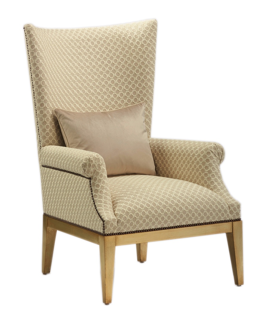 Manor Chair shown with:Cashmere Gold finishAntique Heritage nailhead frame trim