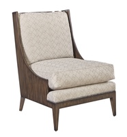Metropolis&nbsp;Chair shown with:Lyric&nbsp;finishAntique Brass&nbsp;Nailhead frame trim