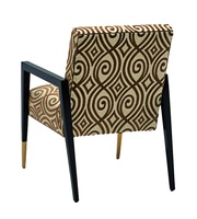Passport Chair shown with:Caviar finishMetal Ferrules in&nbsp;Satin Brass finish