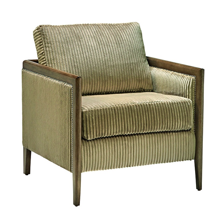 Quest Chair shown with:Caviar finishGold Coast nailhead frame trim