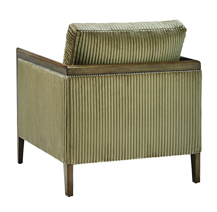 Quest Chair shown with:Caviar finishGold Coast nailhead frame trim