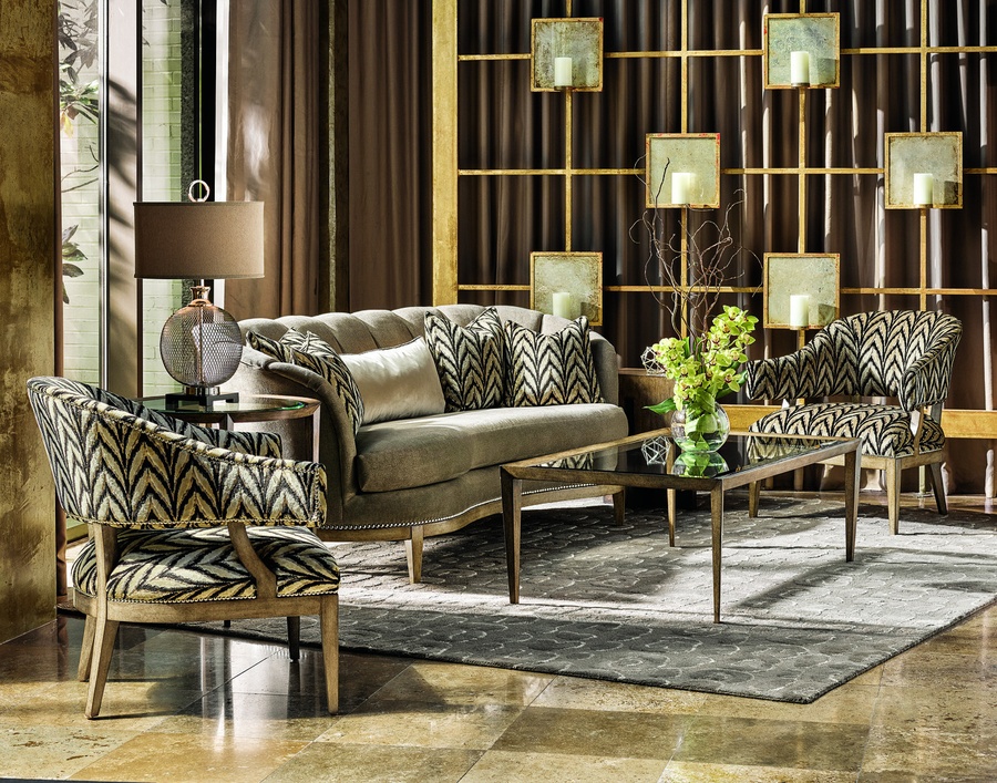 Vista Sofa shown with:Lyric finishAntique Heritage Nailhead frame trim