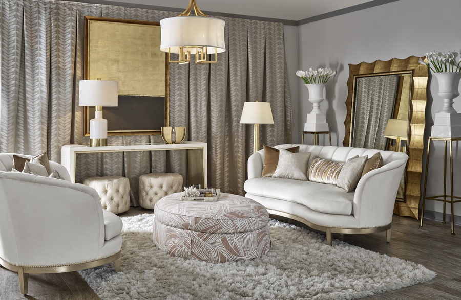 Vista Sofa shown with:Lyric finishAntique Heritage Nailhead frame trim