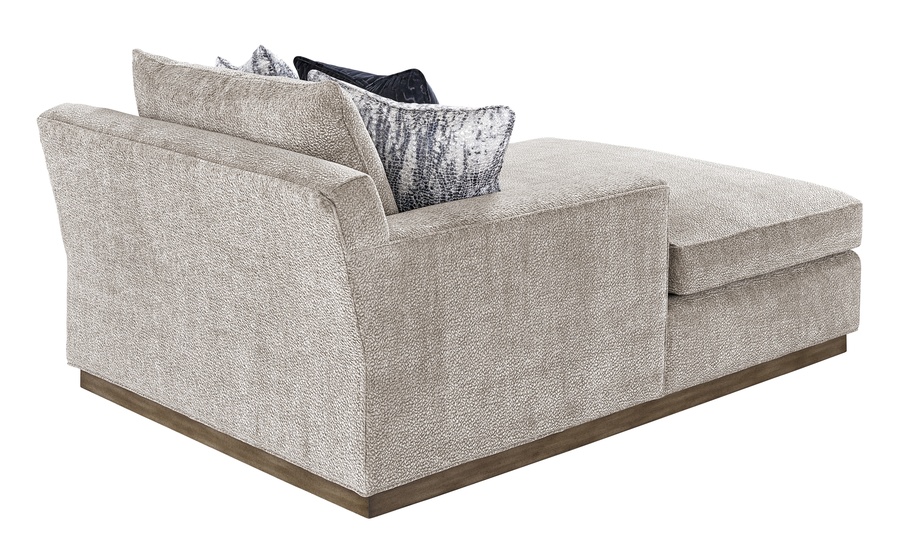 Rome&nbsp;Style&nbsp;Chaise shown with:Plinth Base&nbsp;with&nbsp;Latte finishLuxurious&nbsp;Depth Seating
