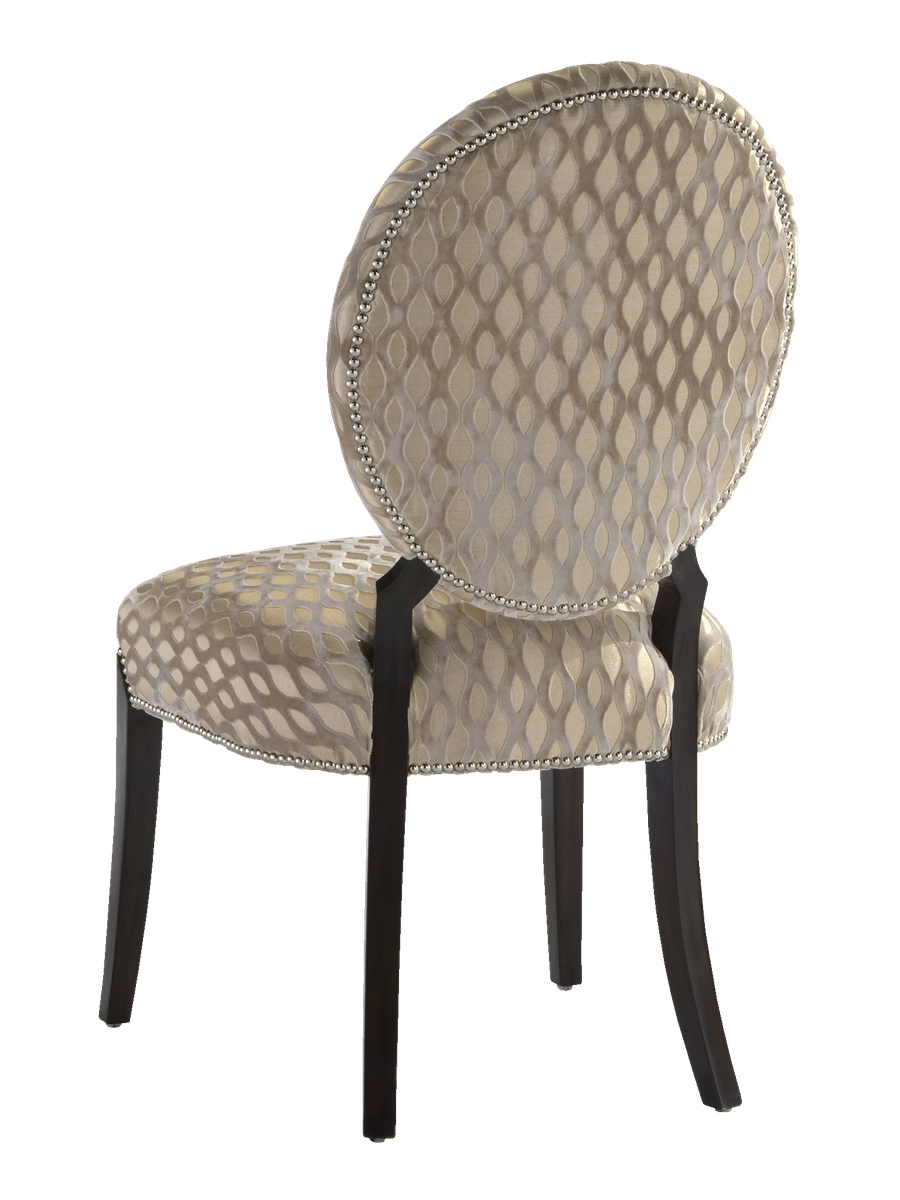 Century City Side Chair&nbsp;shown with: Tight seat and back Bombay finish Silver nailhead frame trim