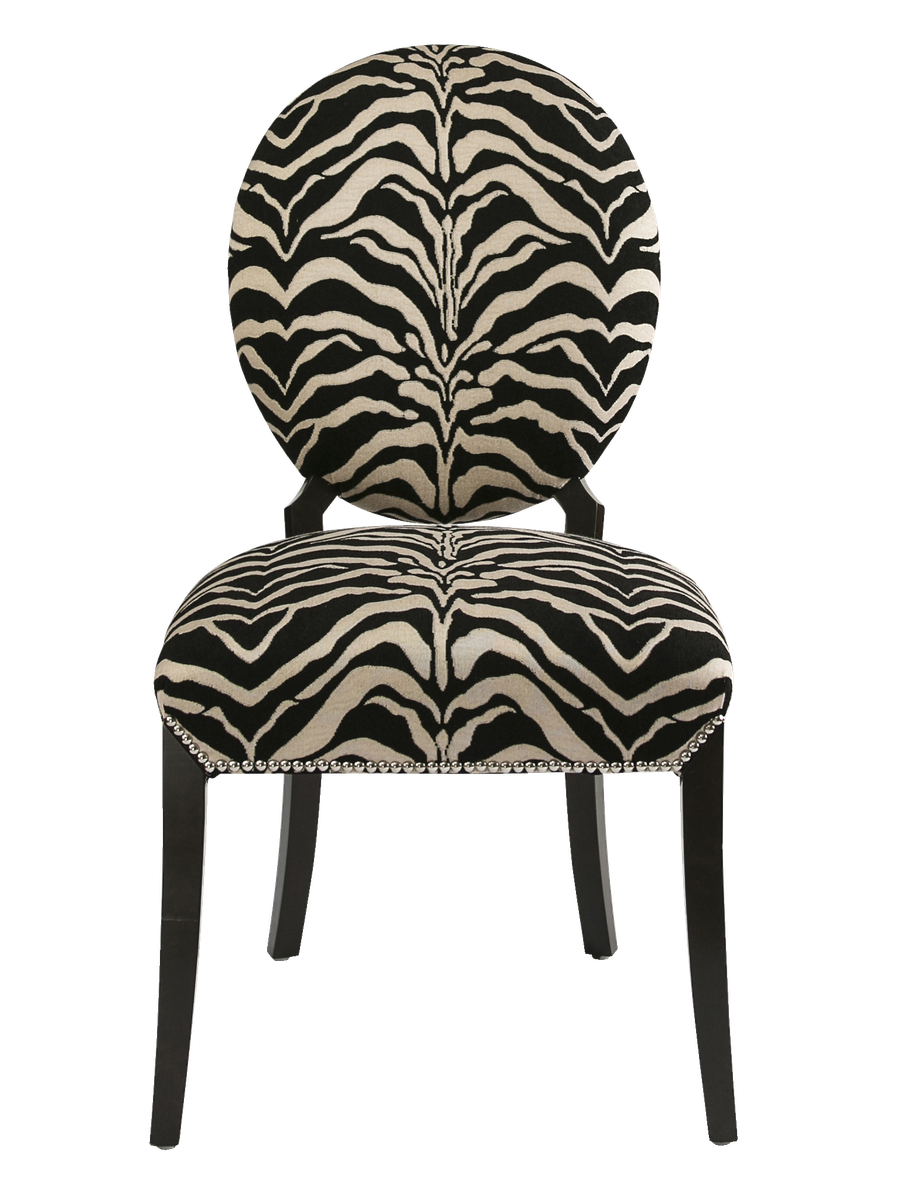 Century City Side Chair&nbsp;shown with: Tight seat and back Bombay finish Silver nailhead frame trim