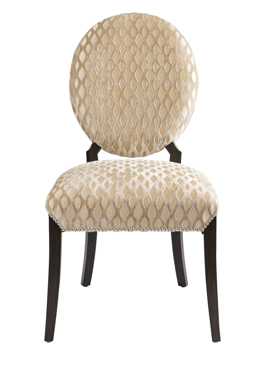 Century City Side Chair&nbsp;shown with: Tight seat and back Bombay finish Silver nailhead frame trim