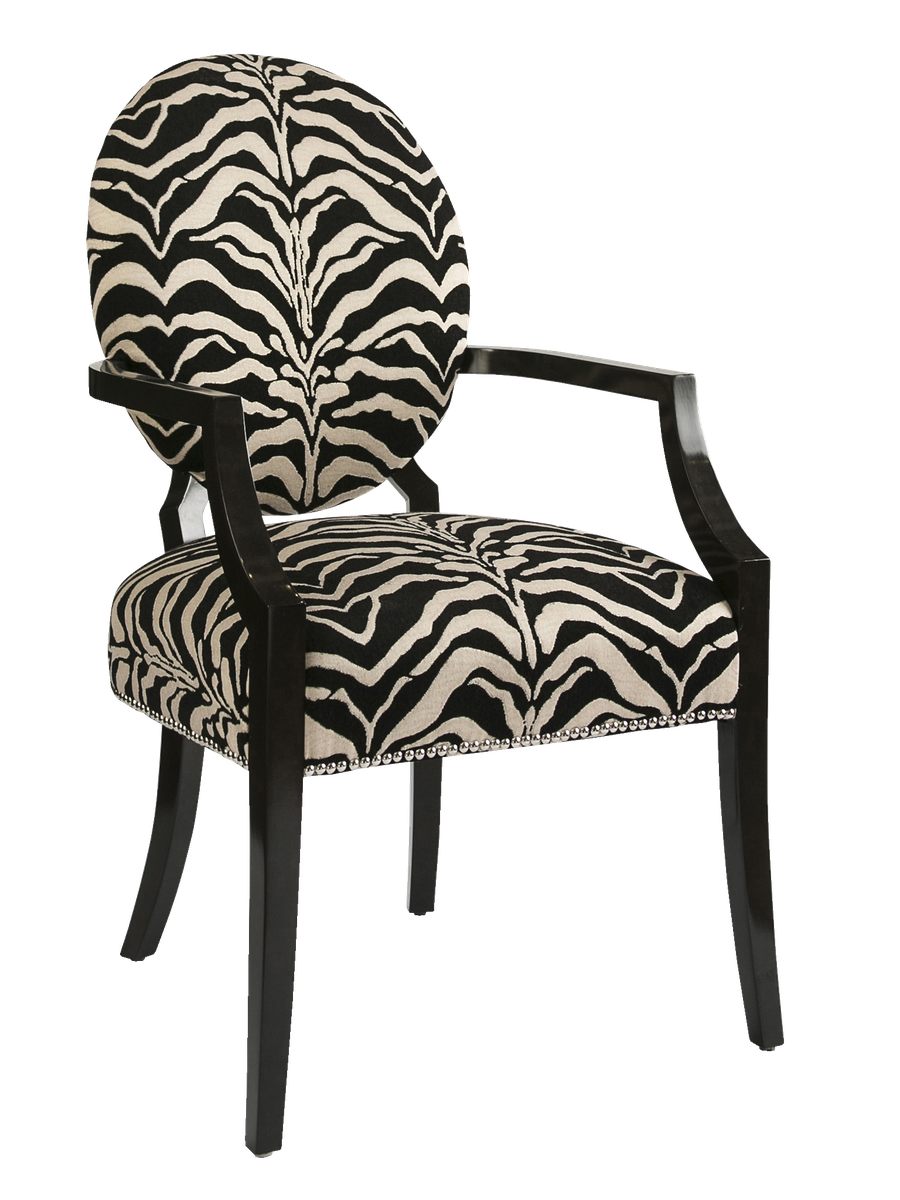 Century City Arm&nbsp;Chair&nbsp;shown with:Tight seat and backBombay finishSilver nailhead frame trim