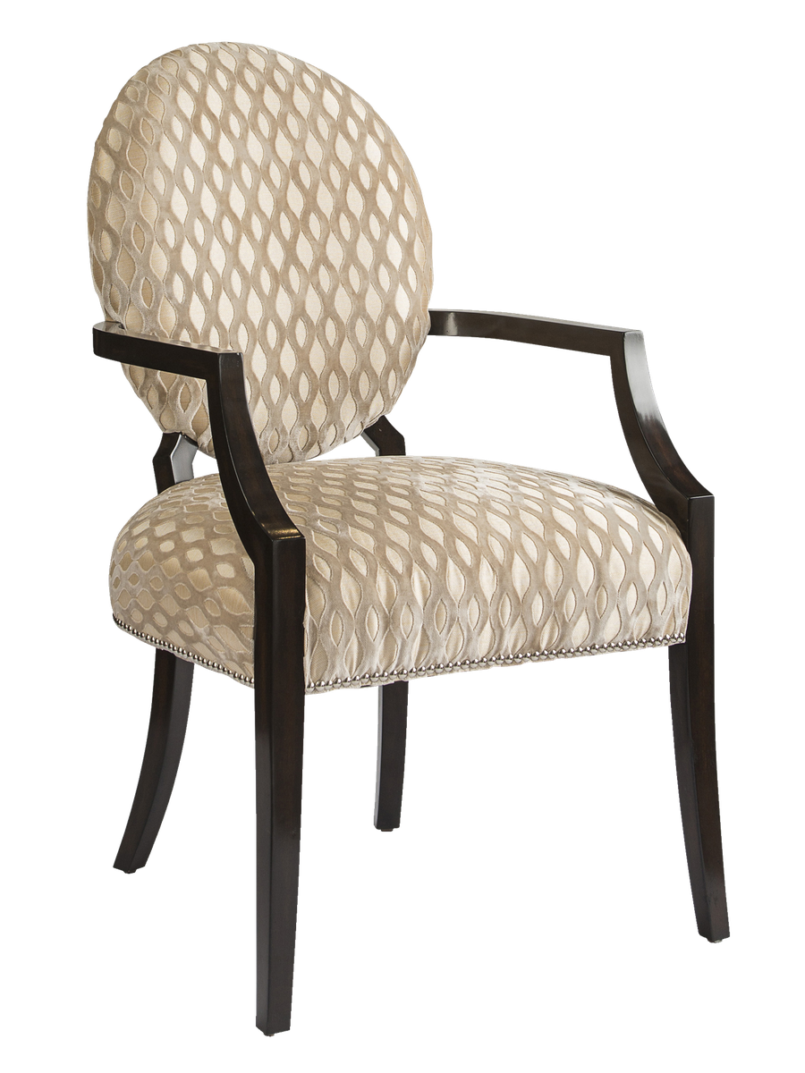 Century City Arm&nbsp;Chair&nbsp;shown with:Tight seat and backBombay finishSilver nailhead frame trim