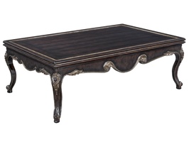 Calais Cocktail Table shown with:Dark Bay finishAged Medici finish trim