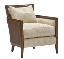Calistoga&nbsp;Chair&nbsp;shown with:Boxed seat cushionSaddle&nbsp;finishMottled&nbsp;nailhead frame trim